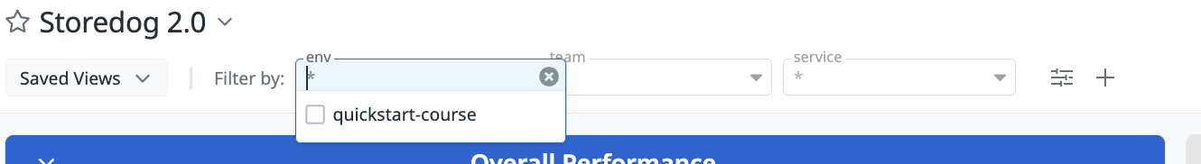 대시보드 필터 선택